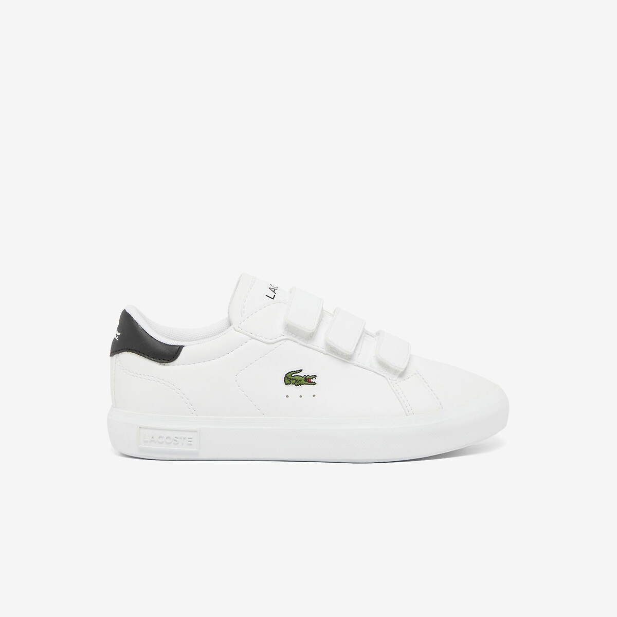 Lacoste Zapatillas deportivas Powercourt para niño WHT/BLK — foto 2