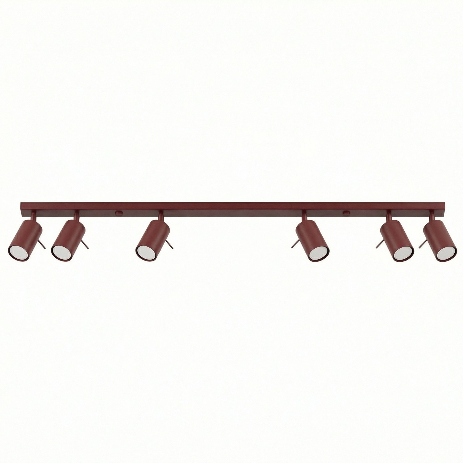 Plafonnier Acier Bordeaux GU10 6 RING, EDEN