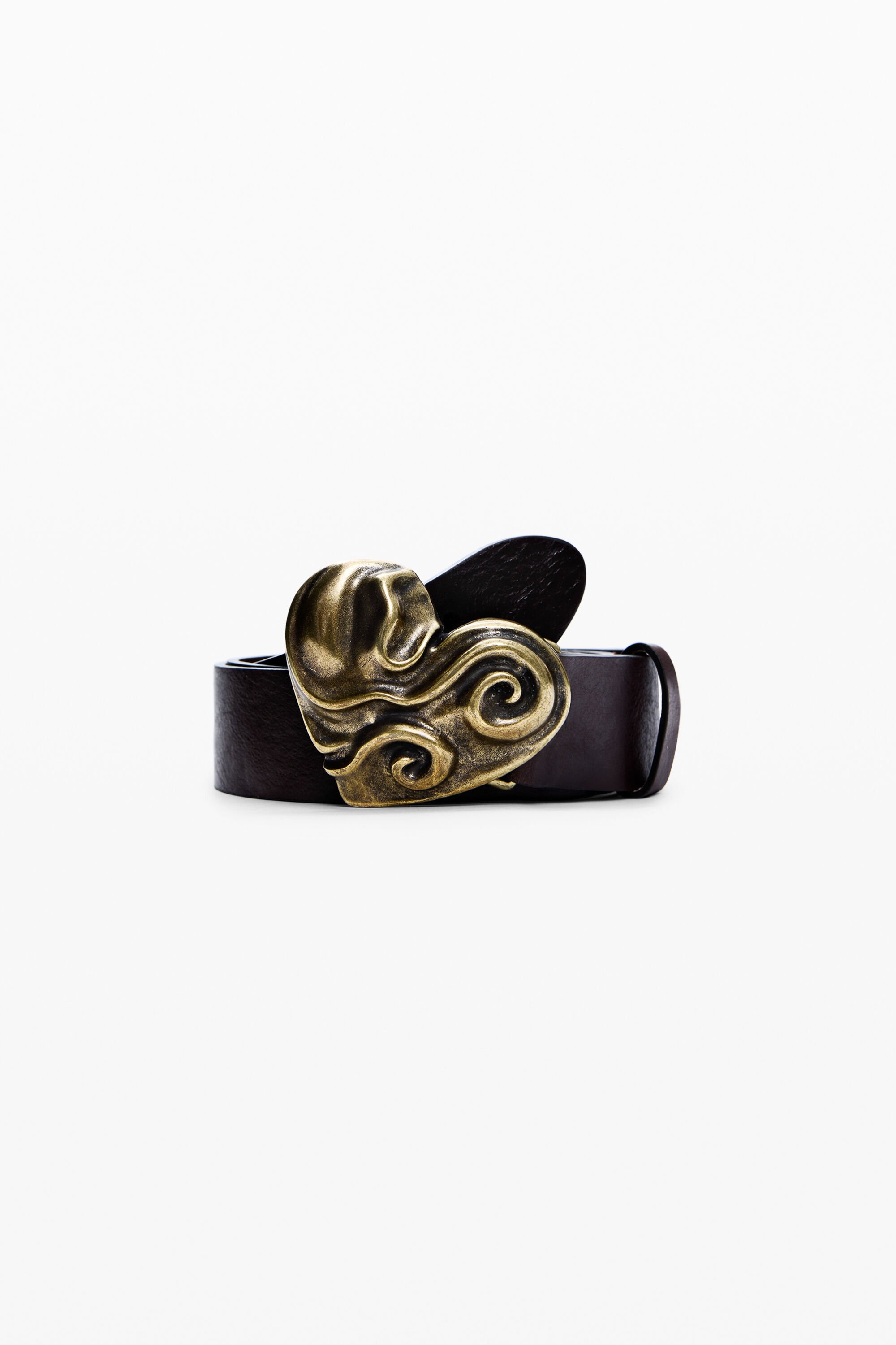 CEINTURE CŒUR EN CUIR, DESIGUAL