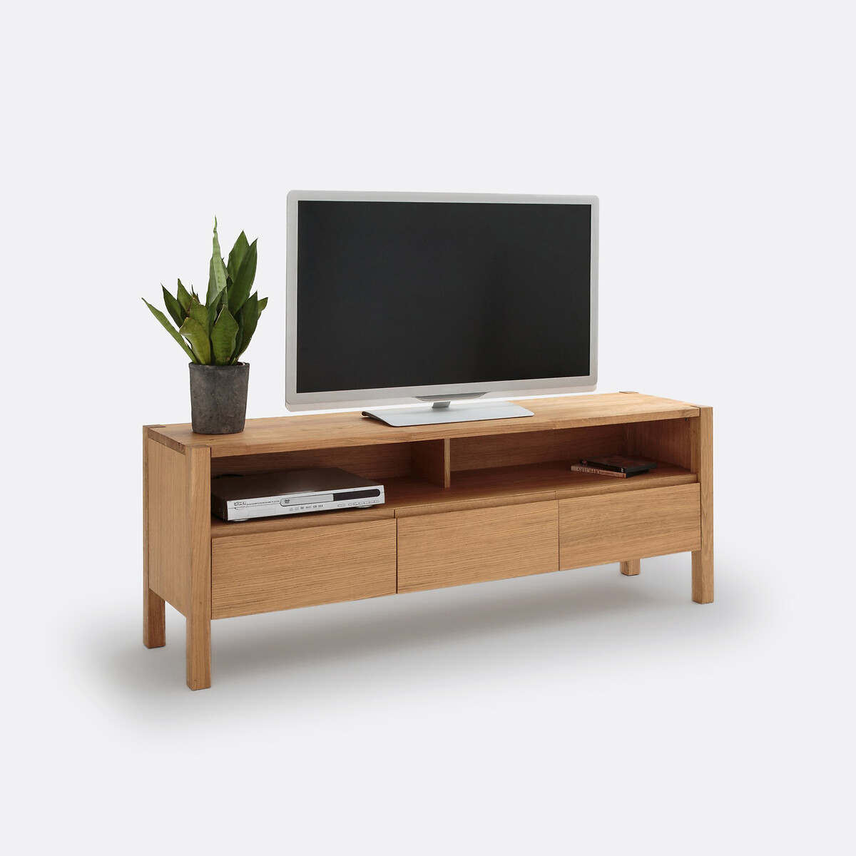 Banc TV Chêne Et Plaqué Chêne 160 Cm, ADÉLITA
