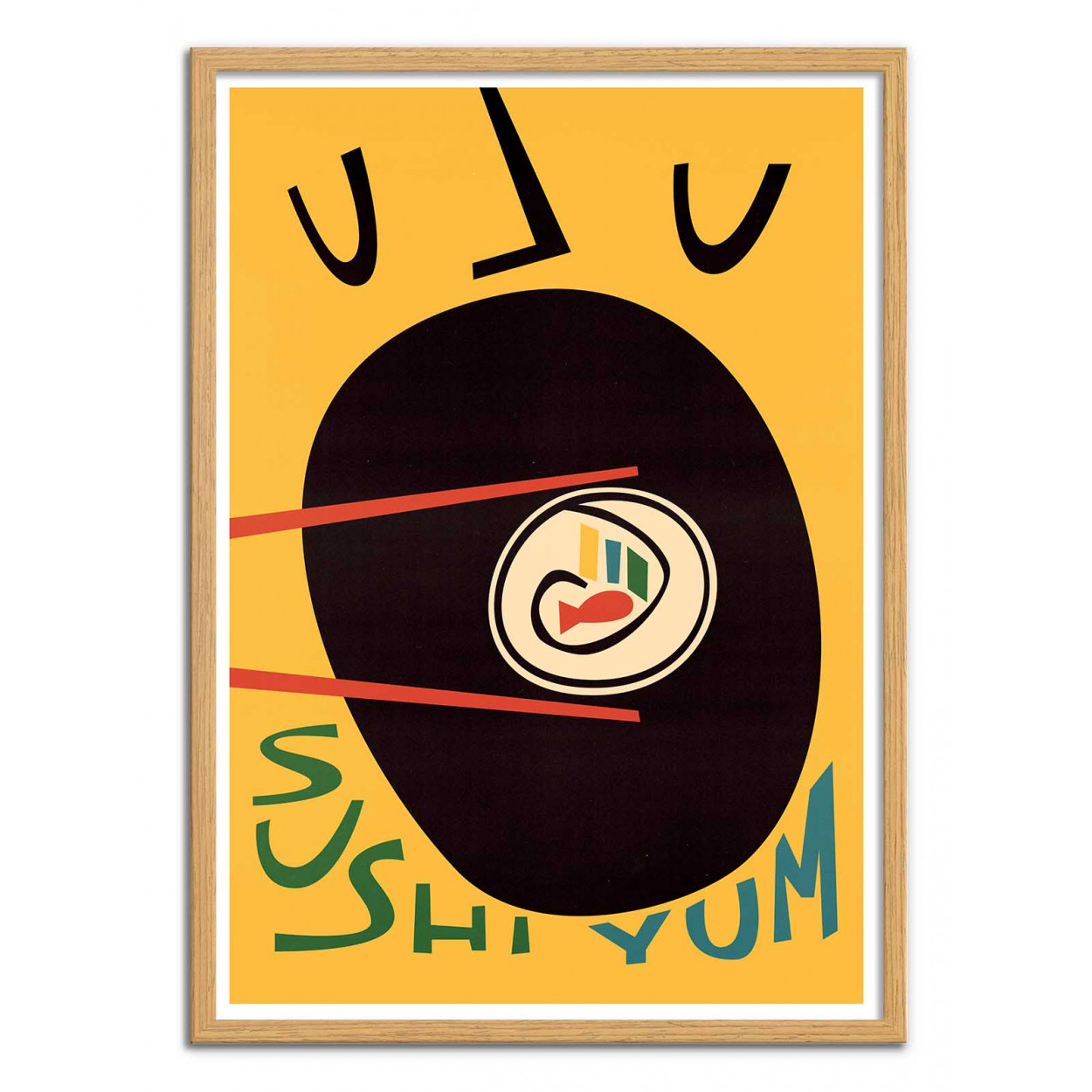 Affiche d'art - Yum Sushi - Fox and Velvet, WALL EDITIONS