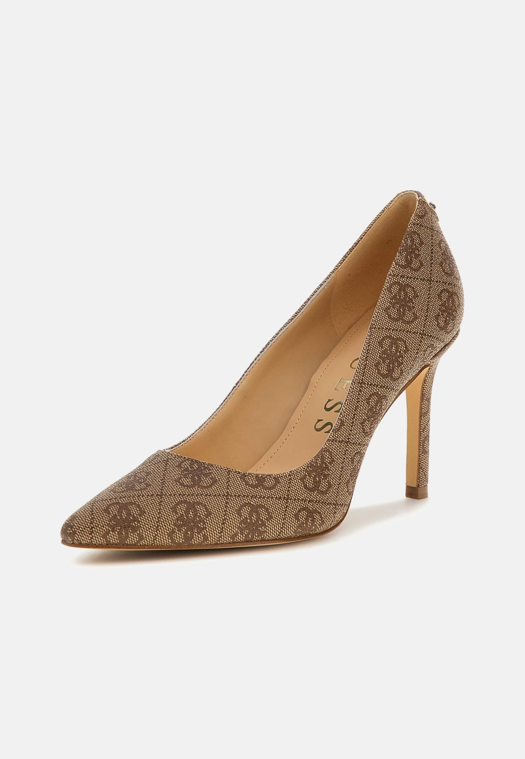 Escarpins GUESS Bivonaly Talon Aiguille - Taille 7, Cuir Imprimé Animal, Neufs Avec Boîte