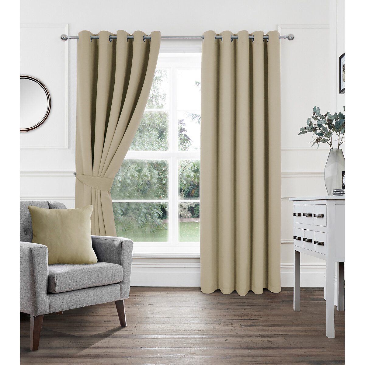 Eyelet woven light filtering curtains So'home | La Redoute