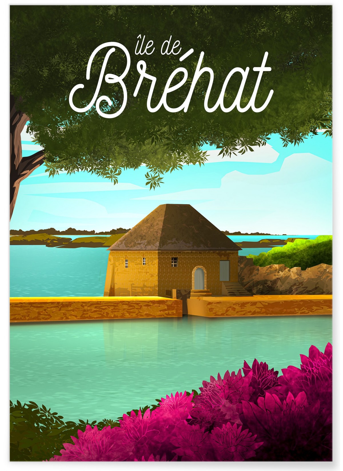 Affiche Île de Bréhat, L'AFFICHERIE