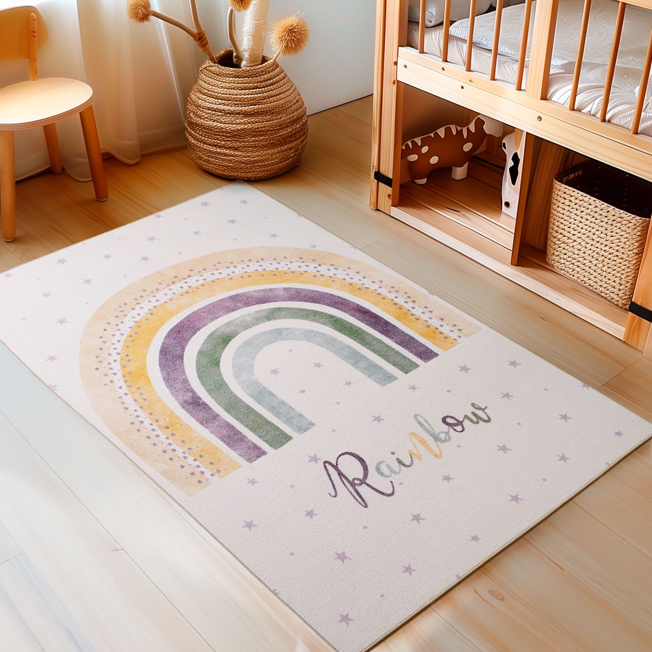 Tapis enfant arc-en-ciel PLAY, NAZAR RUGS