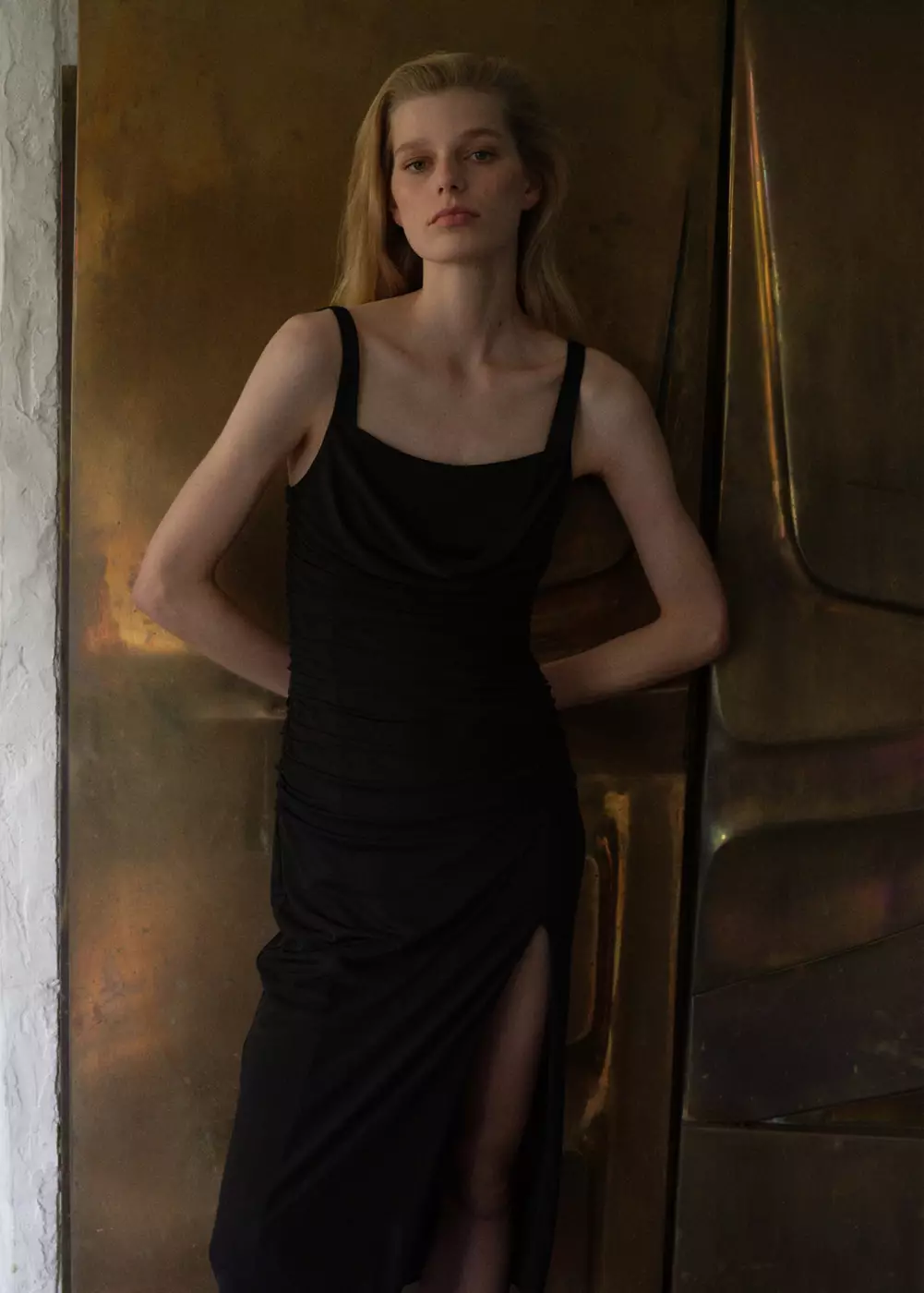 Robe en tulle drapée, MANGO