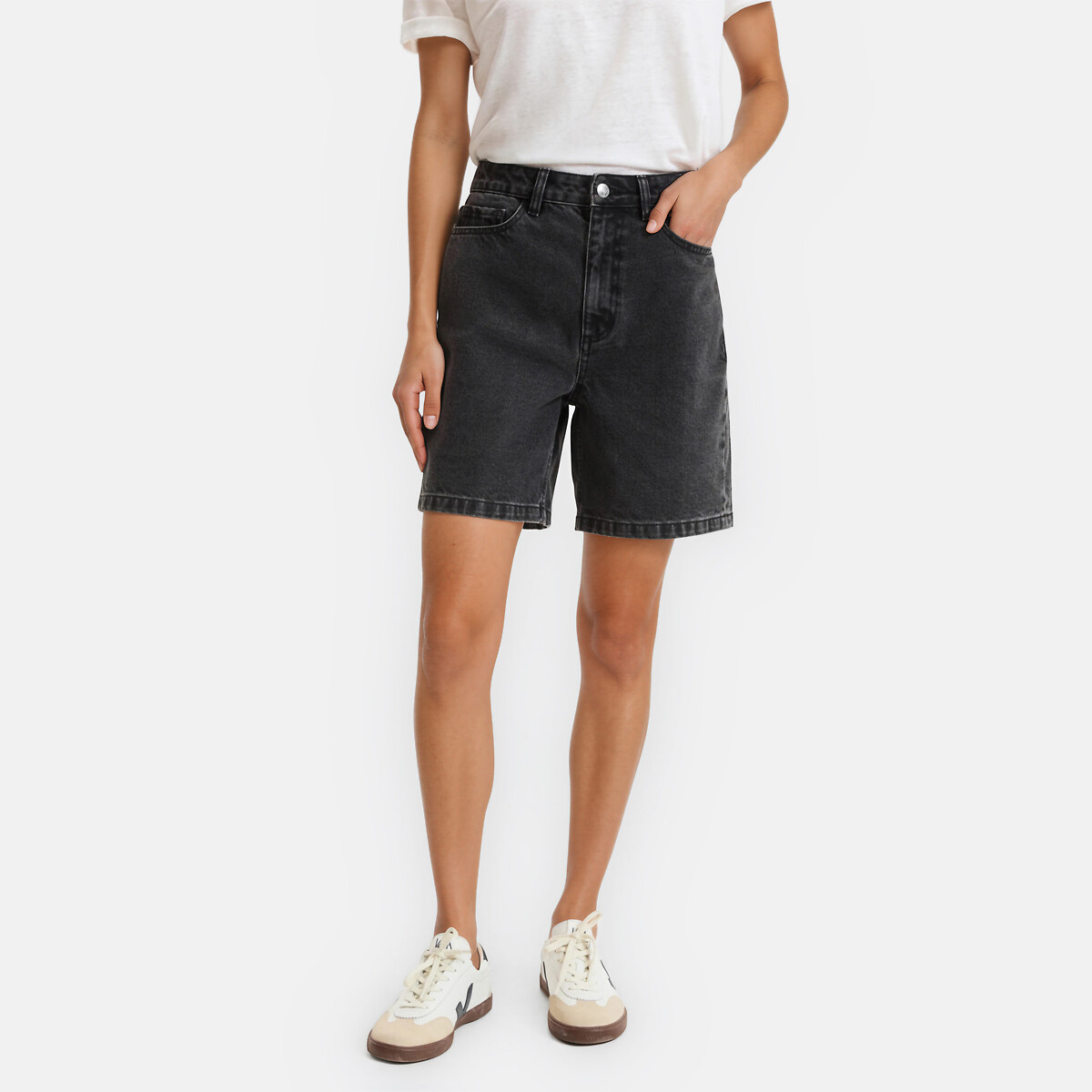 Short met 5-pockets in denim, LA REDOUTE COLLECTIONS