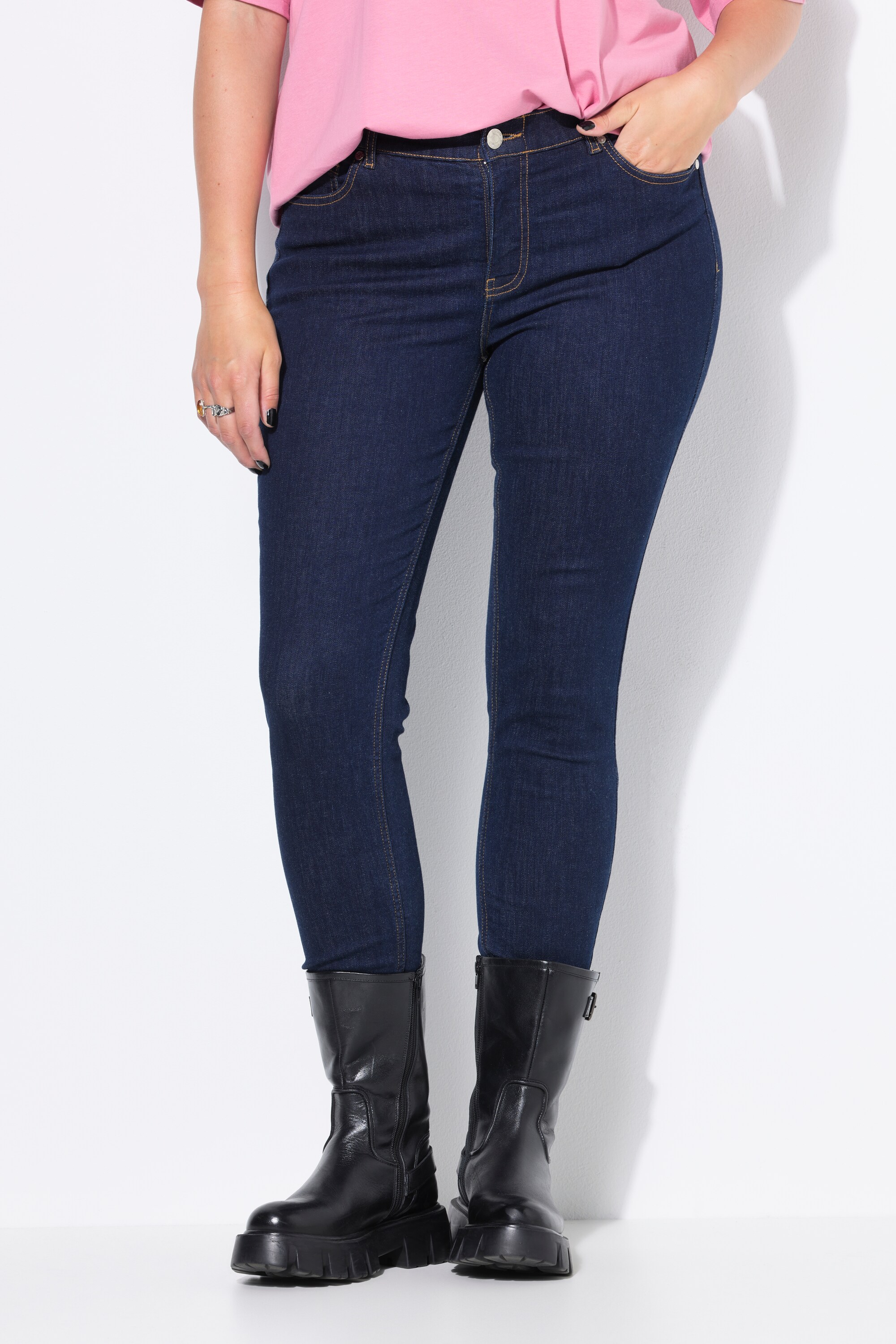 Jean Skinny en denim délavé, 5 poches, STUDIO UNTOLD
