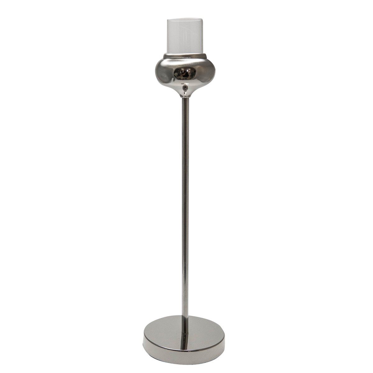 bougeoir metal contemporain - hauteur 45cm