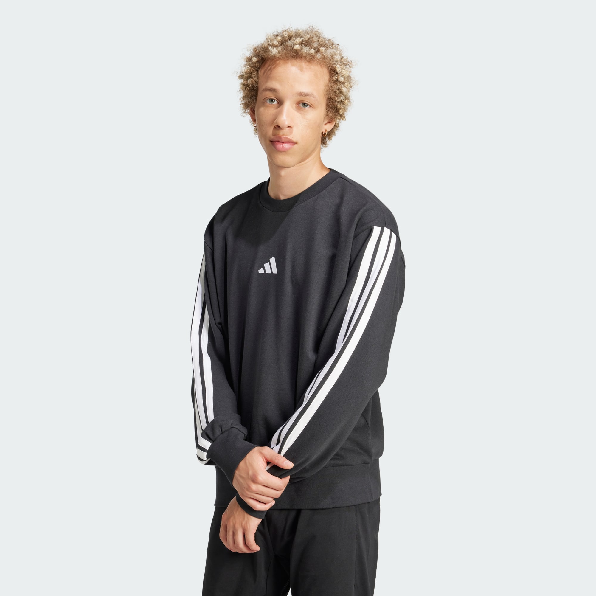 Sweat-Shirt French Terry 3 Bandes Essentials, ADIDAS SPORTSWEAR