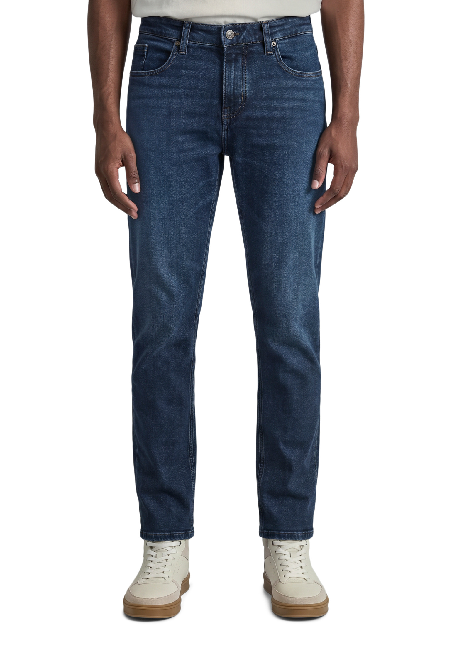 Jeans modèle Aric tapered en coton bio mélangé, MARC O’POLO DENIM