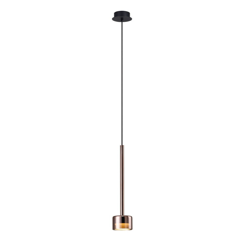 Suspension Led 1 Lampe Tonic verre Cuivré, MILLUMINE