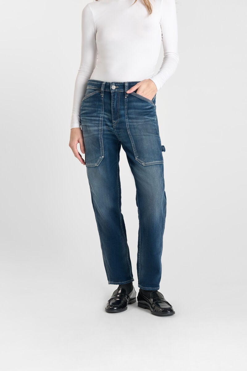 Jeans loose, large 400/60 girlfriend , 7/8ème, LE TEMPS DES CERISES