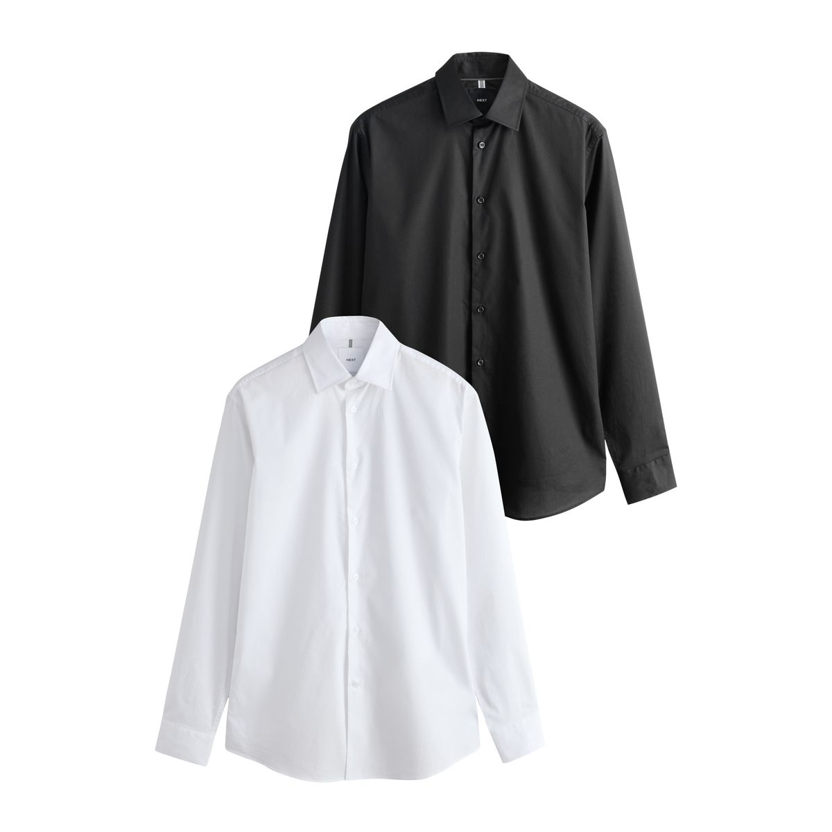 Chemise habillée en coton stretch, lot de 2, NEXT