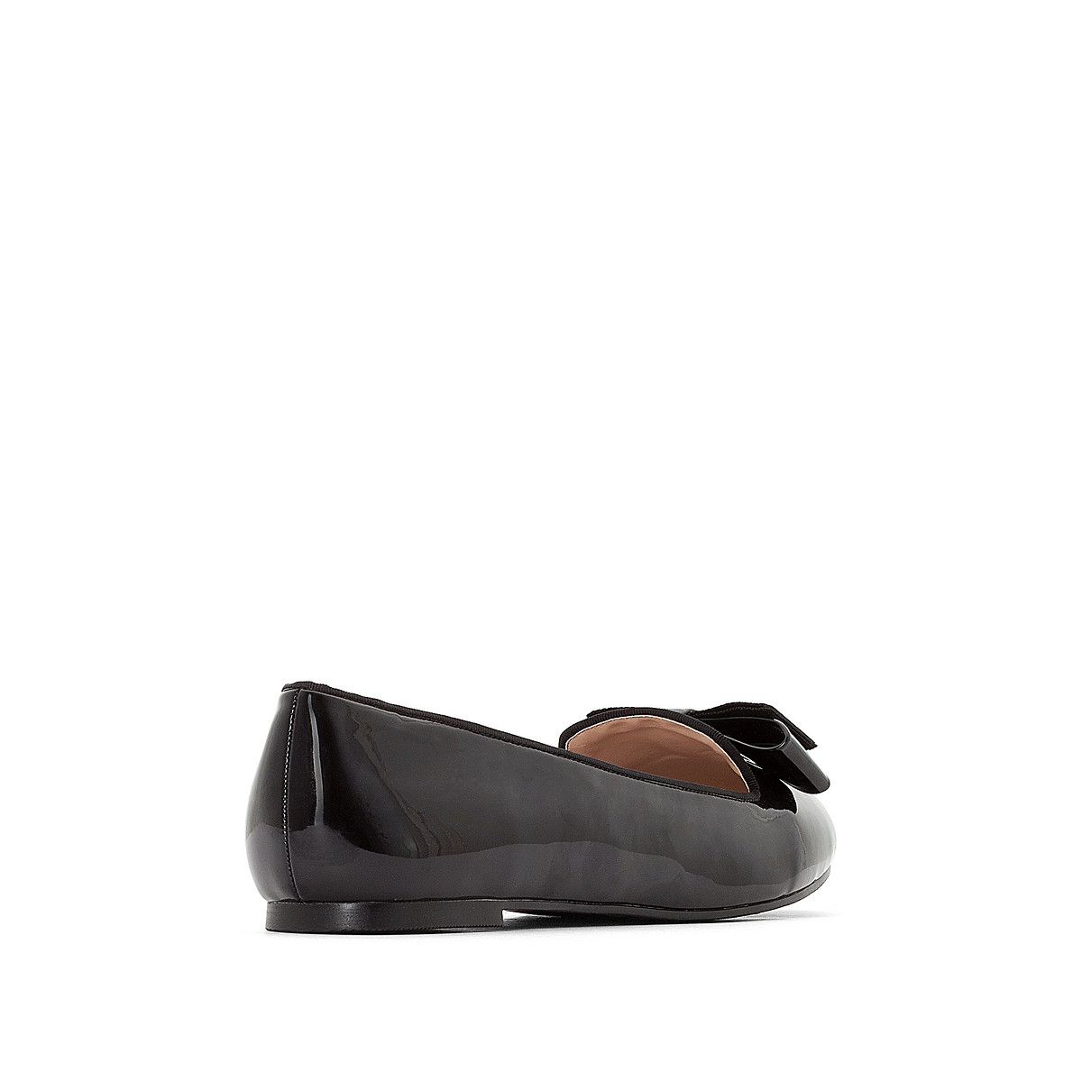 Bailarinas de charol pie ancho, del 38 al 45 negro La Redoute Collections  Plus | La Redoute