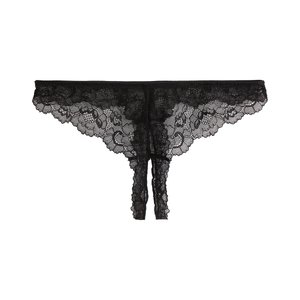 Crotchless Lace Thong SUITE PRIVEE image