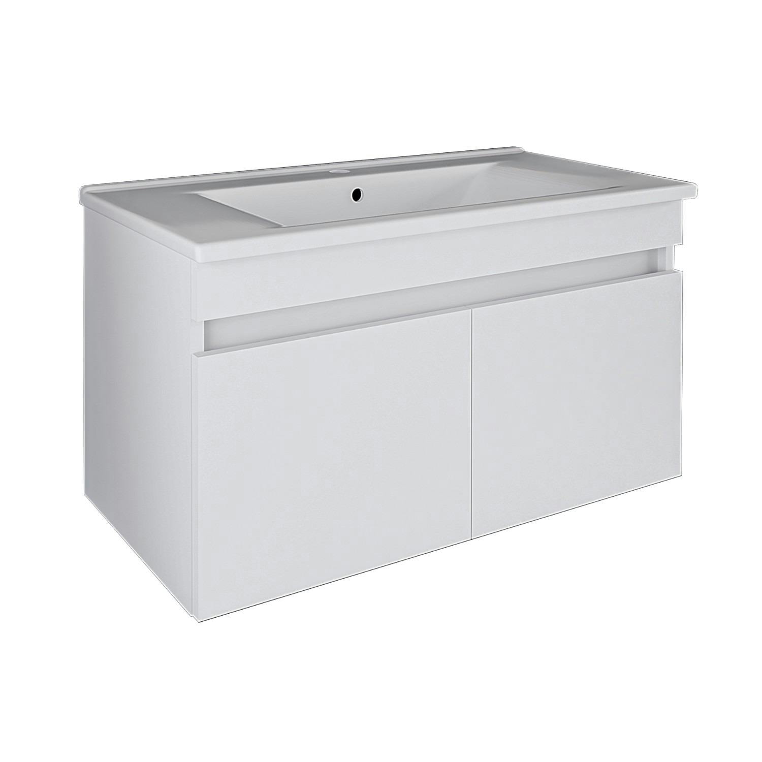 Meuble vasque 85 cm 2 portes LAAN, PIER IMPORT