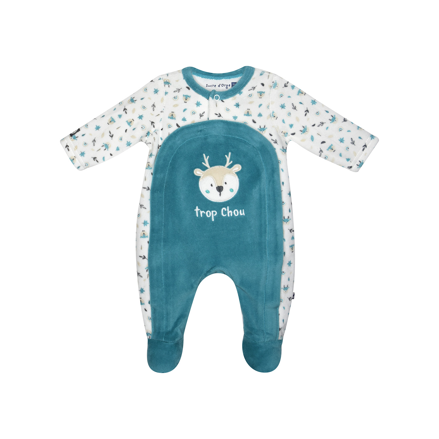 Dors bien isaac velours rase ouverture devant naissance, SUCRE D'ORGE