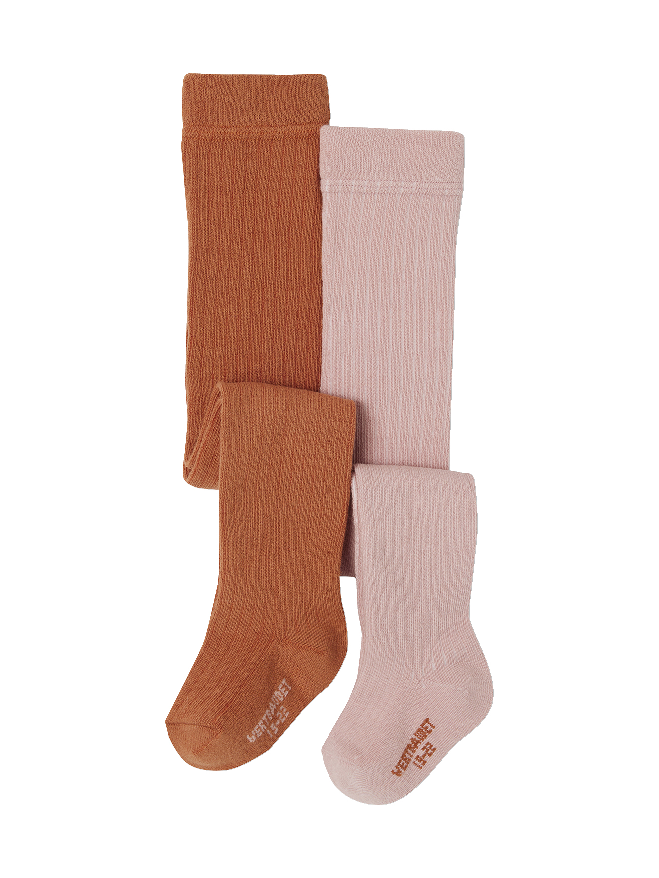 Lot de 2 paires de collants en maille côtelée, VERTBAUDET