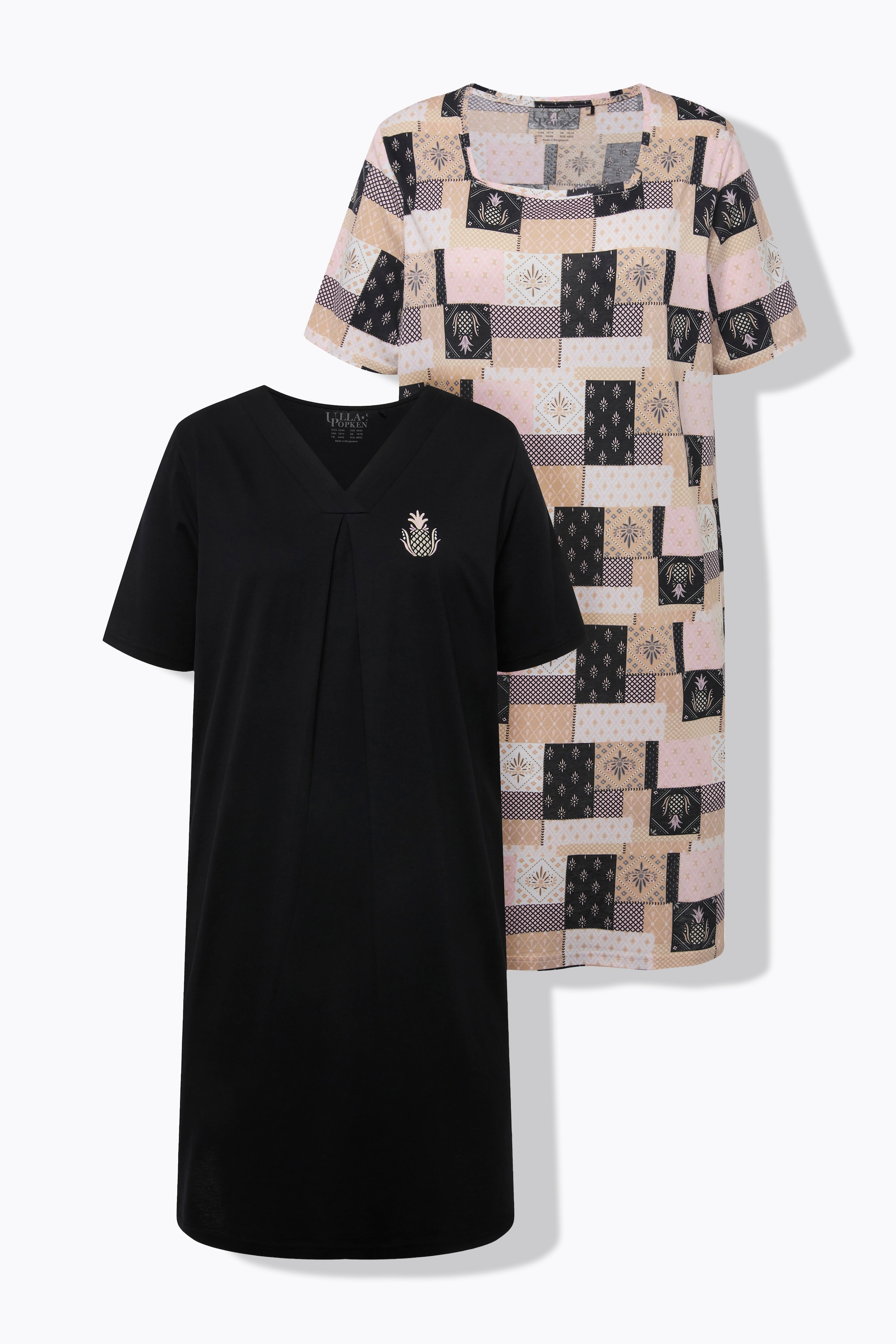 Lot de 2 grands T-shirts, ULLA POPKEN