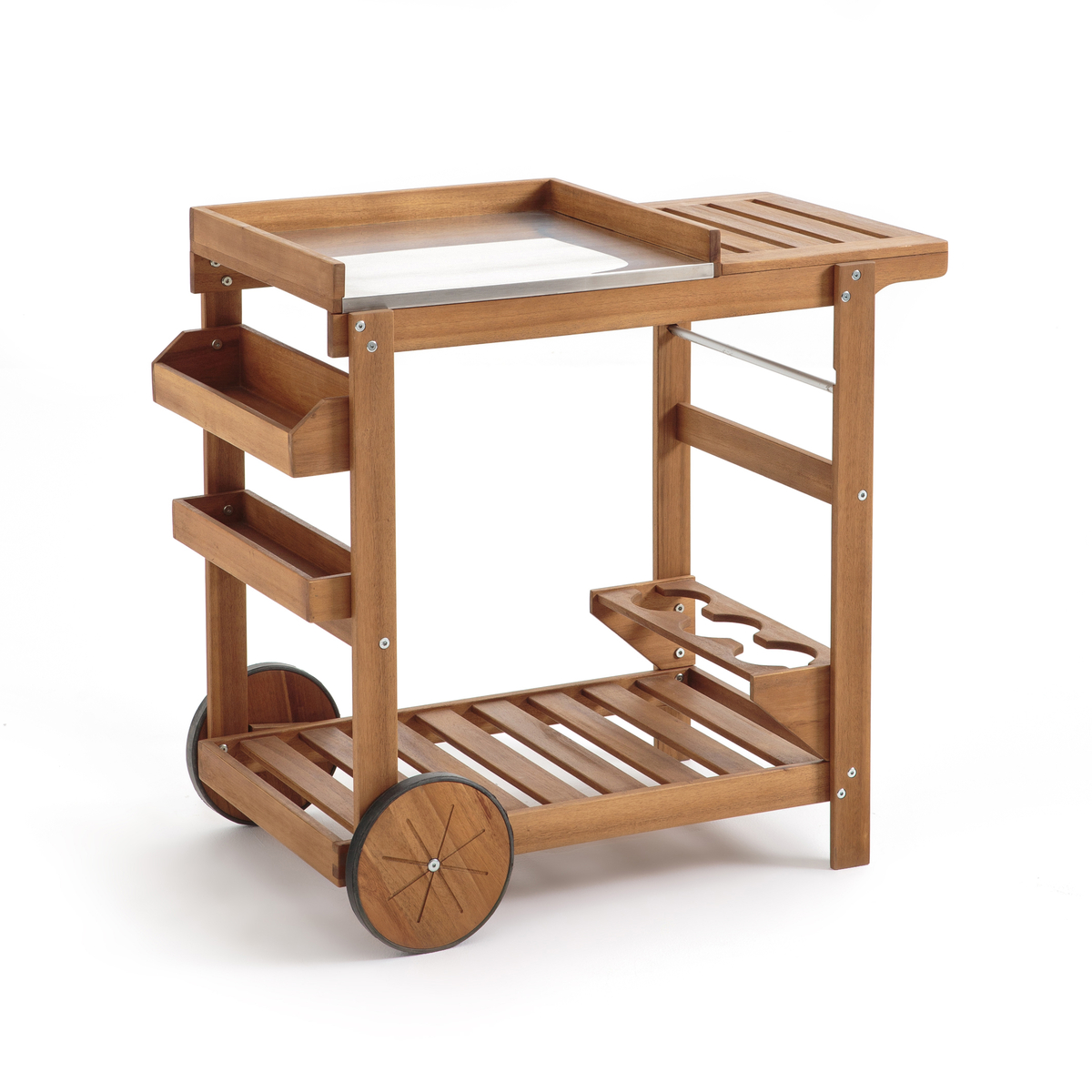 Product photograph of Garden Acacia Dessert Trolley from La Redoute UK