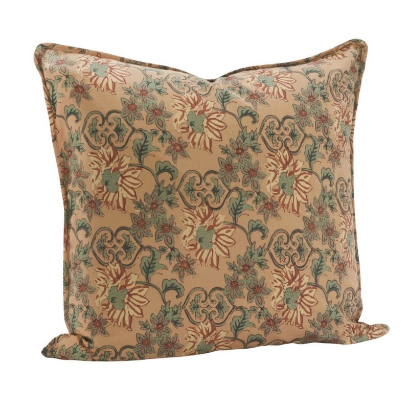 Housse coussin coton imprimé fleurs, MADAM STOLTZ