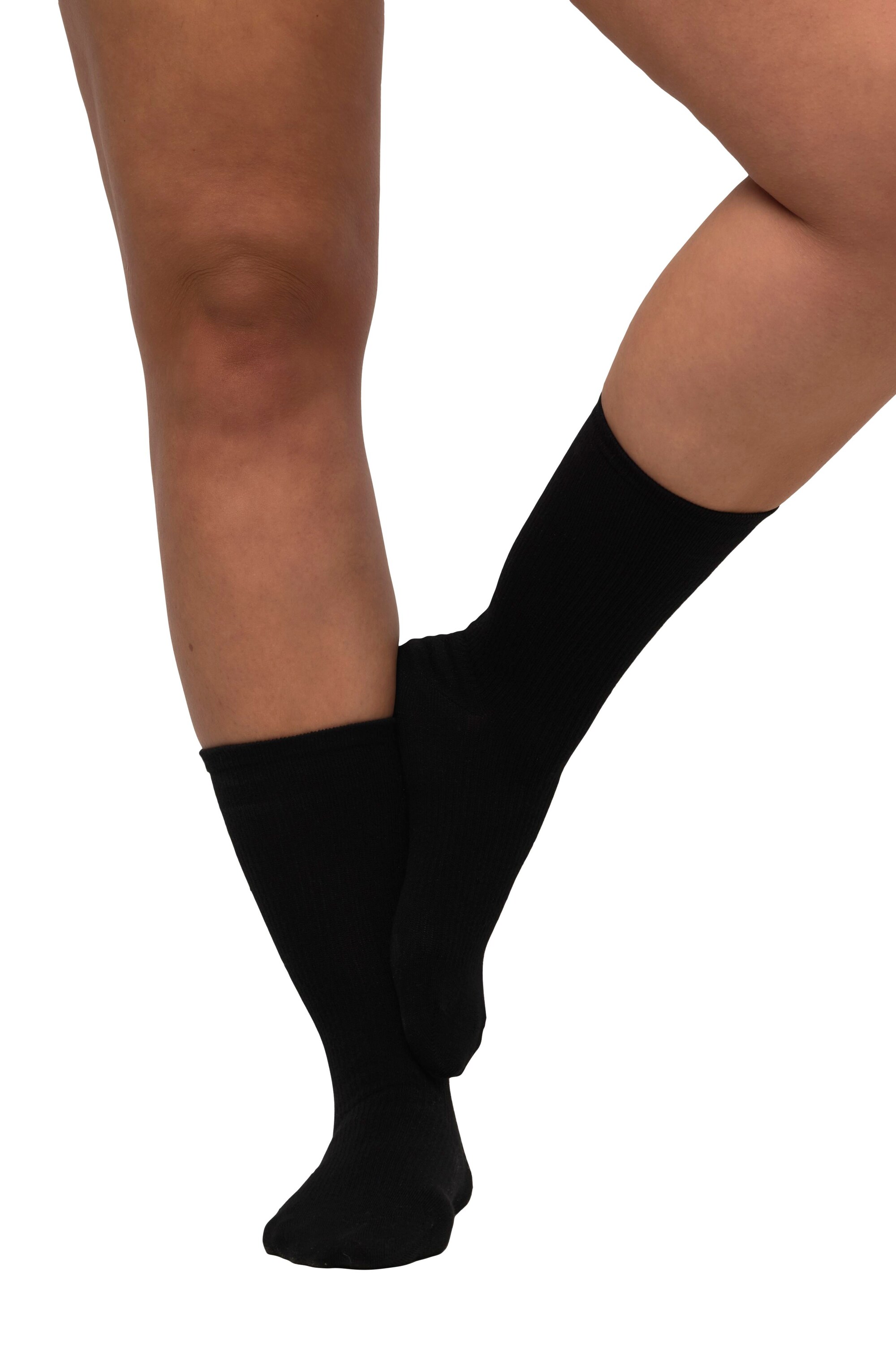 Bas De Contention Ulla Popken Femme - 84% Polyamide, 16% Élasthanne - Bords Larges Sensibles - Made In Italy
