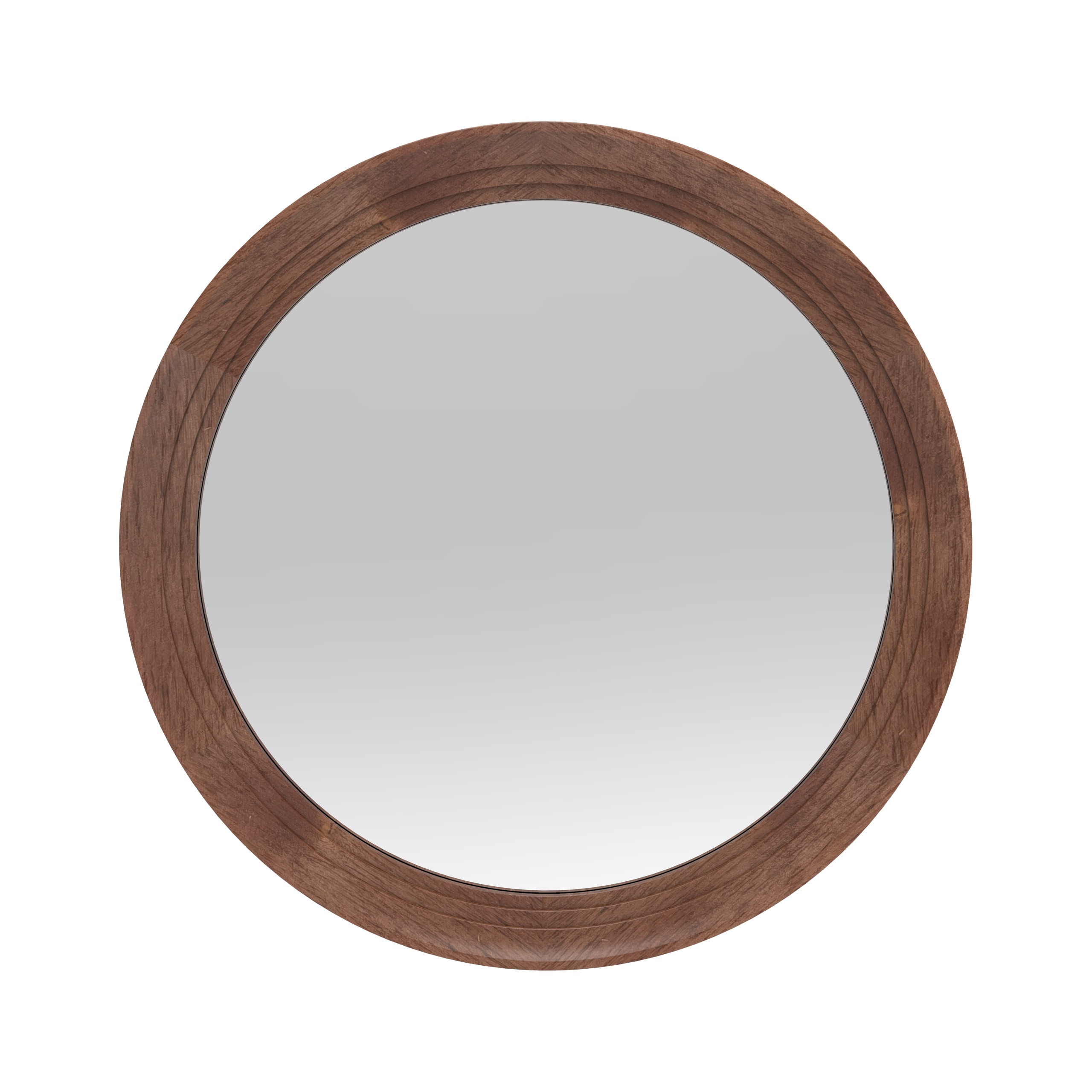 Miroir rond épais bois 76cm, EMDE