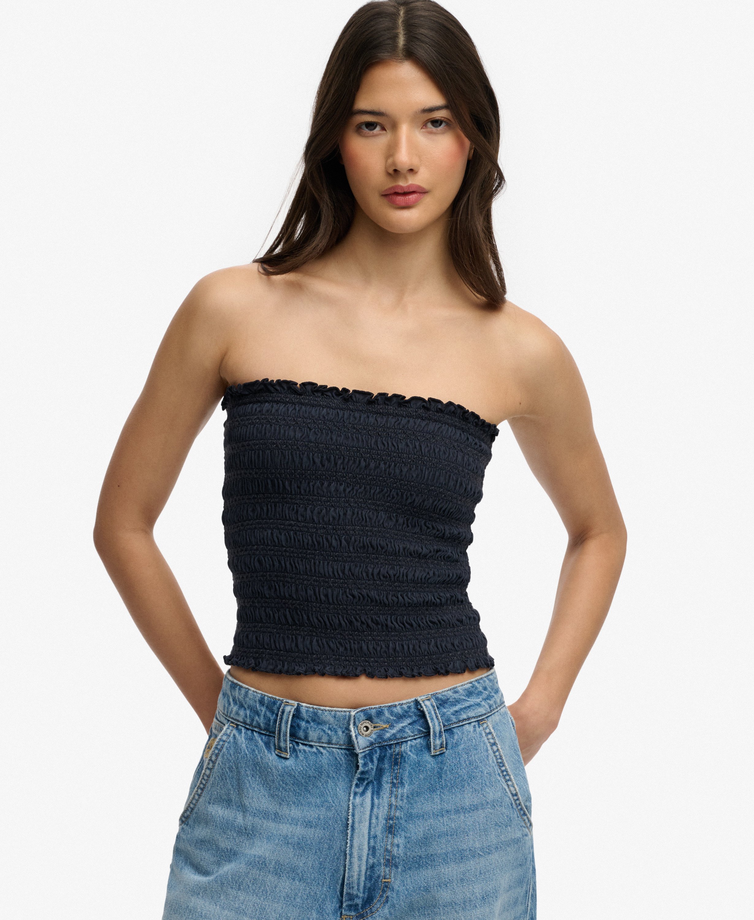 Bandeau Jersey Smocké, SUPERDRY