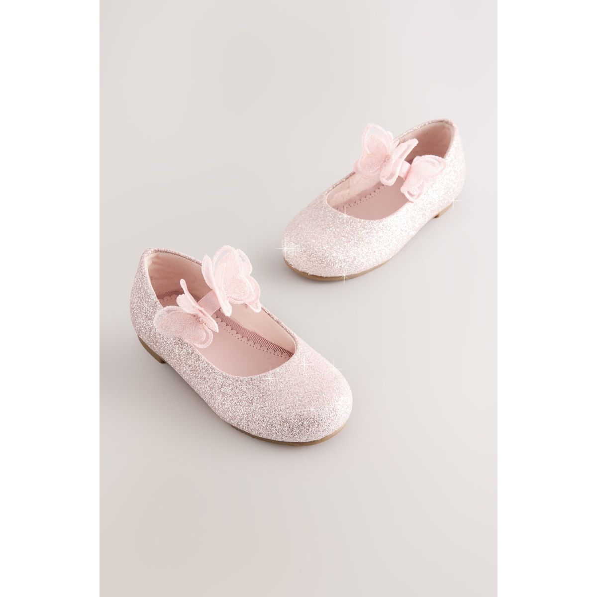 Chaussures pailletées avec bride papillon, NEXT