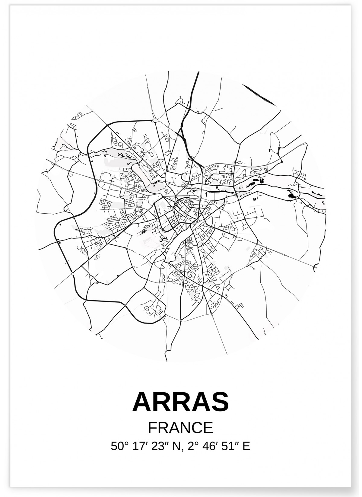 Affiche Carte Arras, L'AFFICHERIE