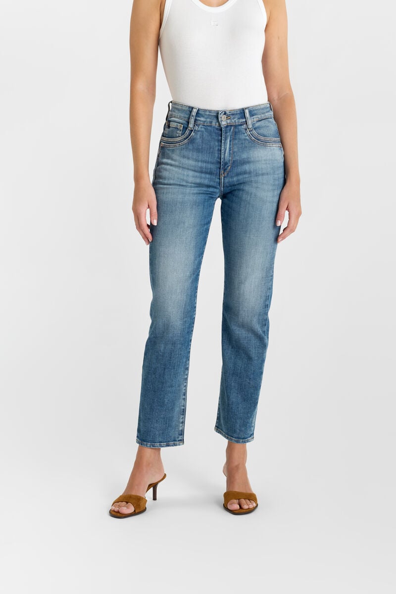 Jeans droite 400/17 mom , 7/8ème, LE TEMPS DES CERISES