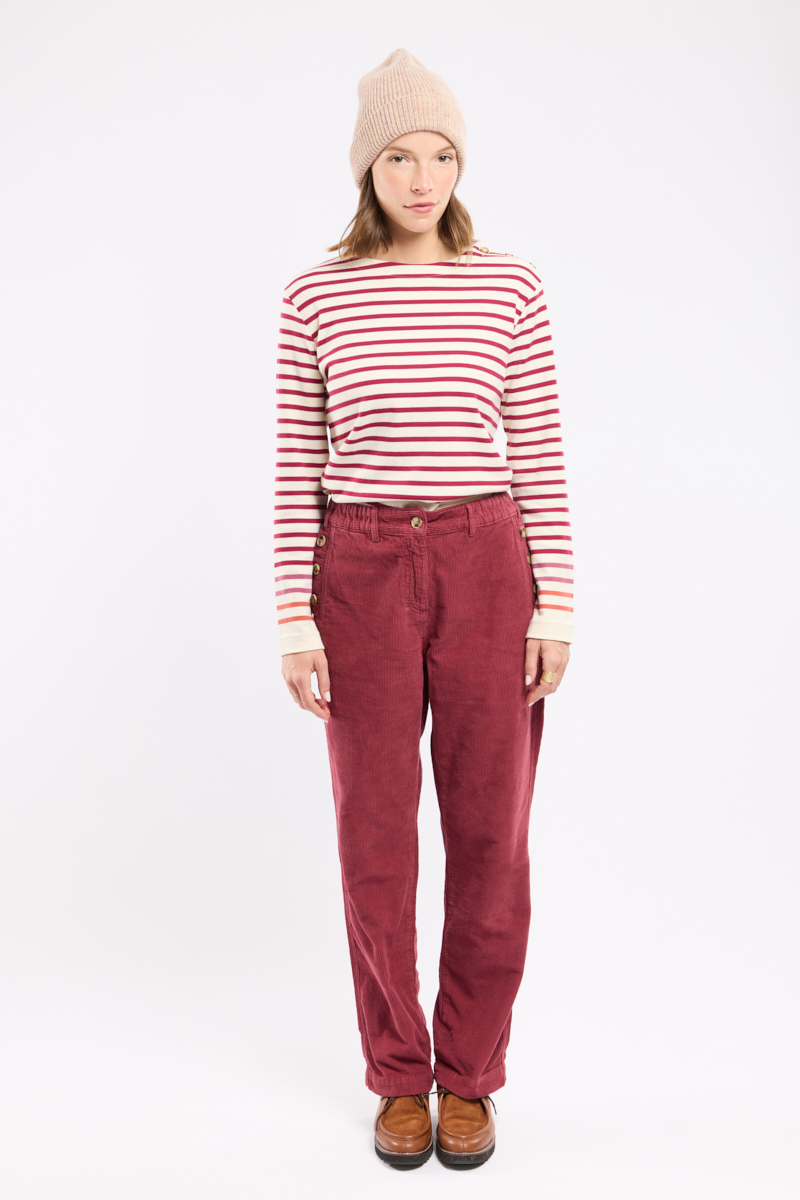 Pantalon à pont velours - coton, ARMOR-LUX