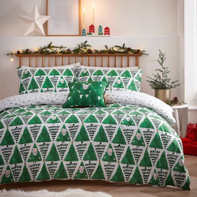 Hide and Seek Santa Cotton Blend Duvet & Pillowcase Set SO'HOME
