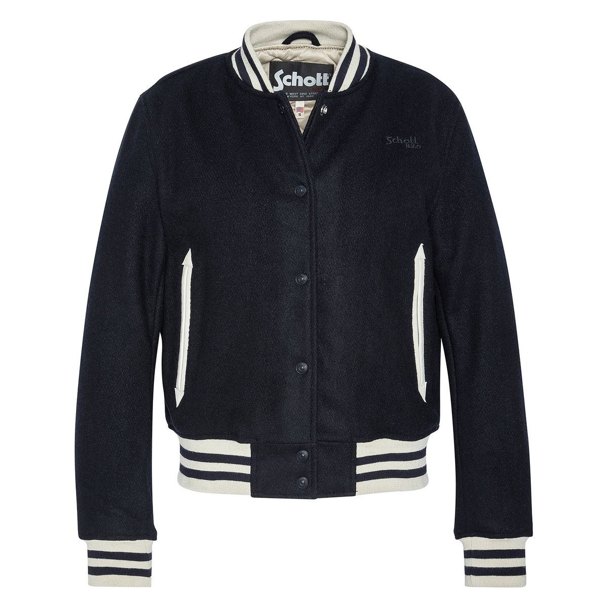 Veste en laine bleu marine femme outlet