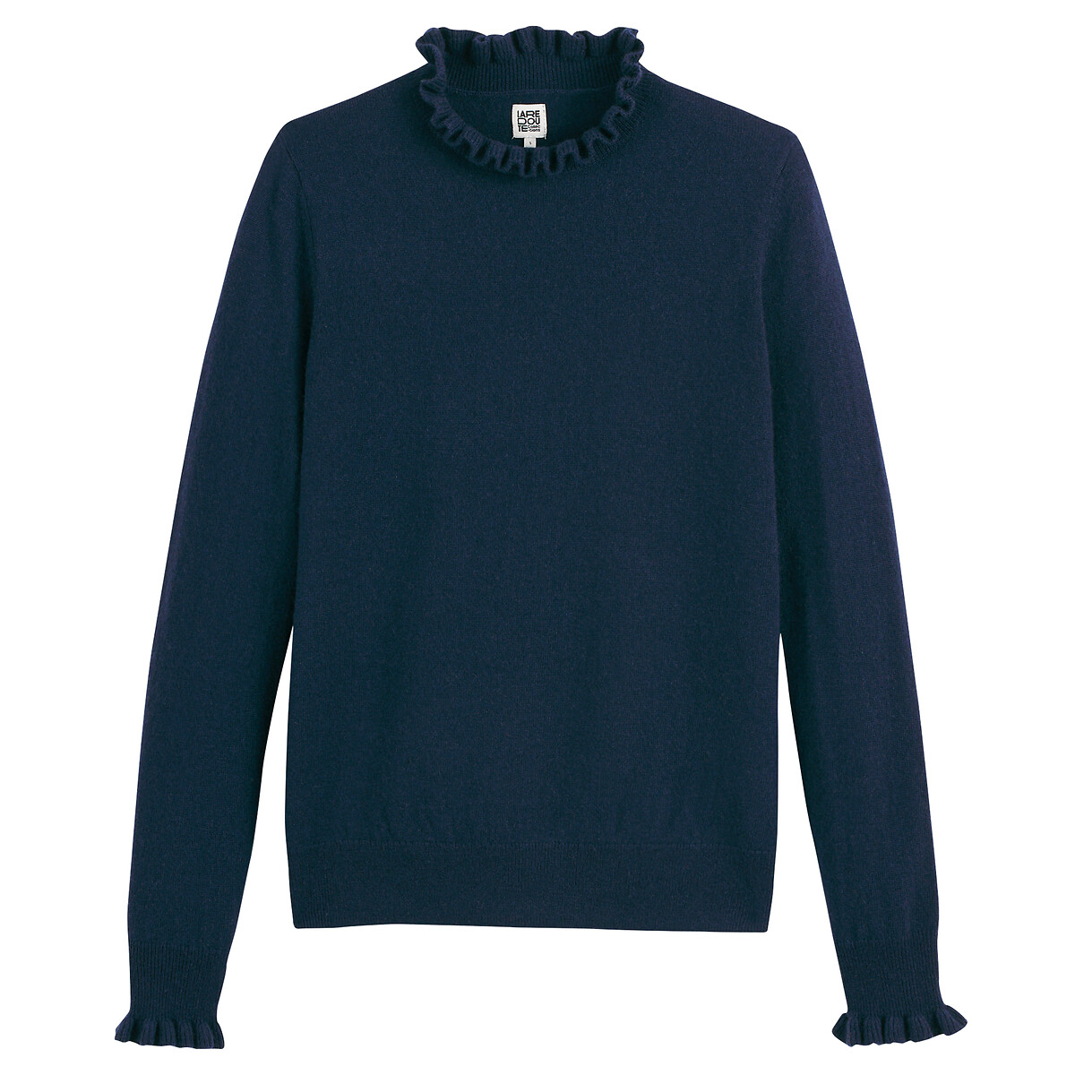 Pull col montant, laine et cachemire recyclés, LA REDOUTE COLLECTIONS