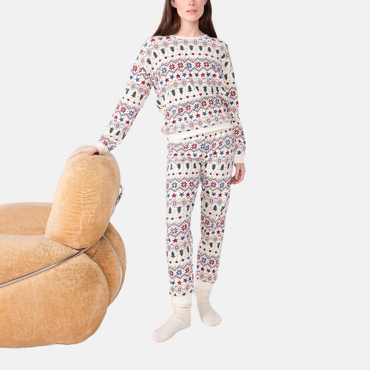 Christmas Print Pyjamas, PETIT BATEAU