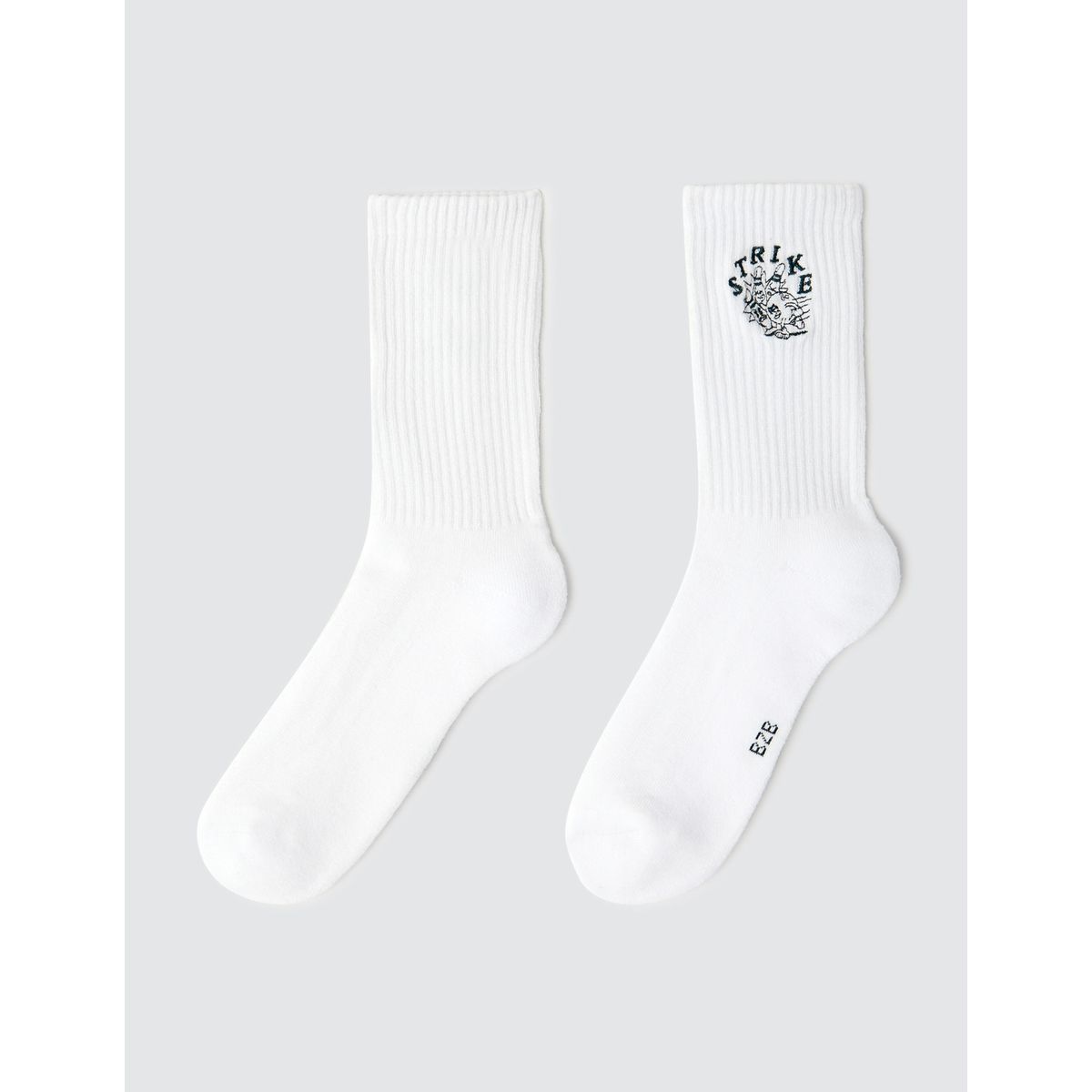 Chaussettes Unitaires Broderie Vert Bzb | La Redoute