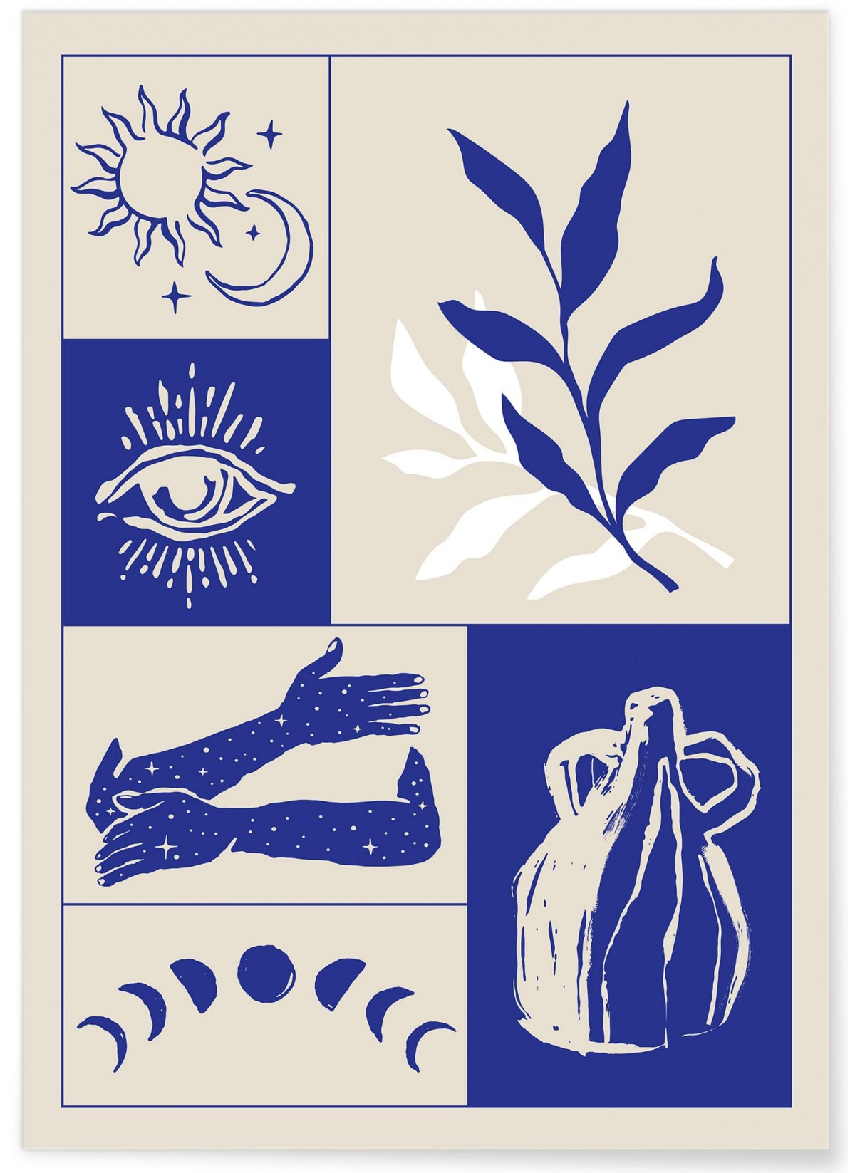 Affiche Composition Bleue, L'AFFICHERIE