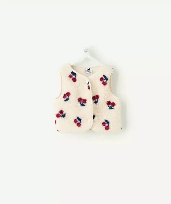 Gilet sans manches, imprimé cerises, TAPE A L'OEIL