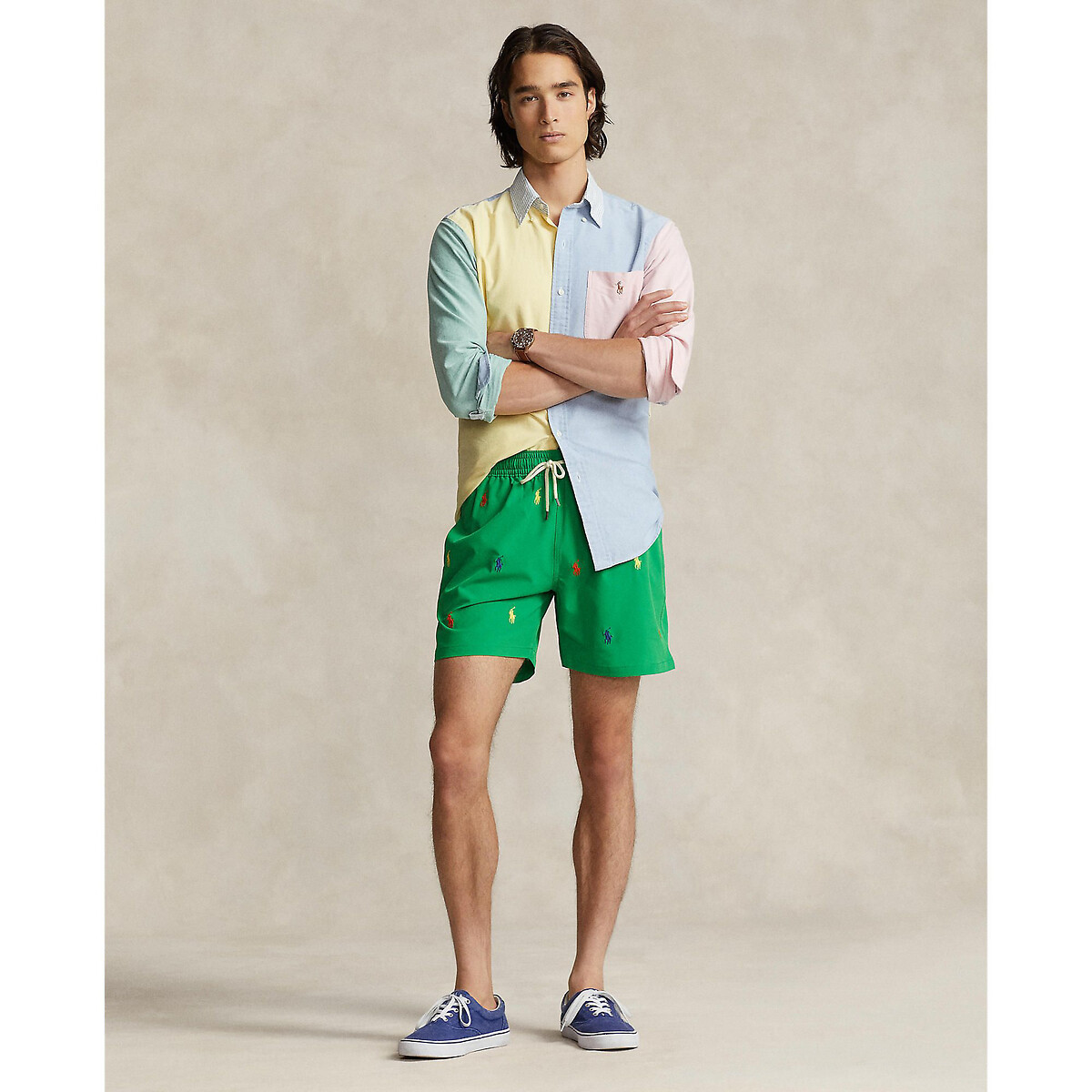 Short de bain Polo Ralph Lauren vert La Redoute