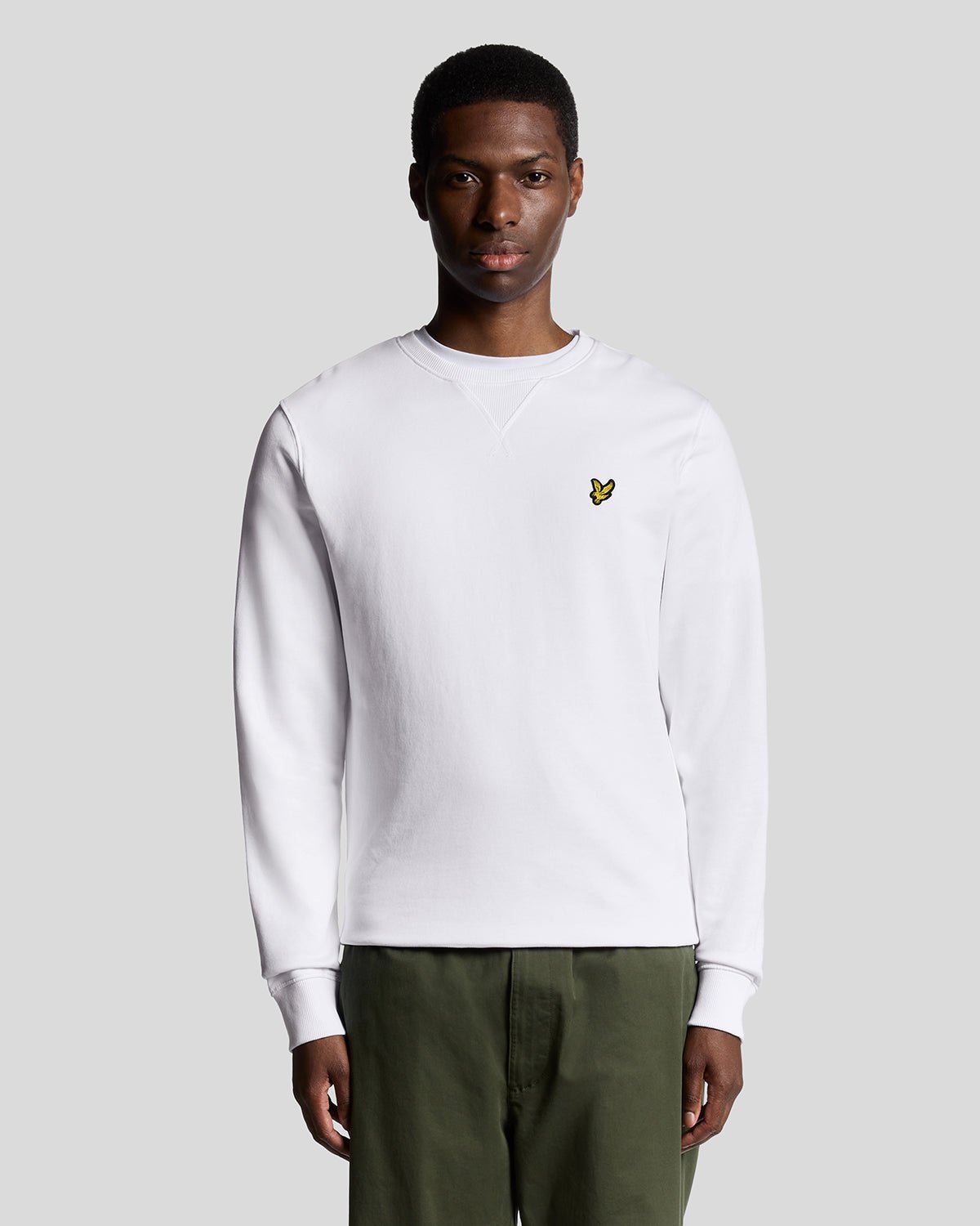 Sweat-shirt col rond en coton, LYLE & SCOTT