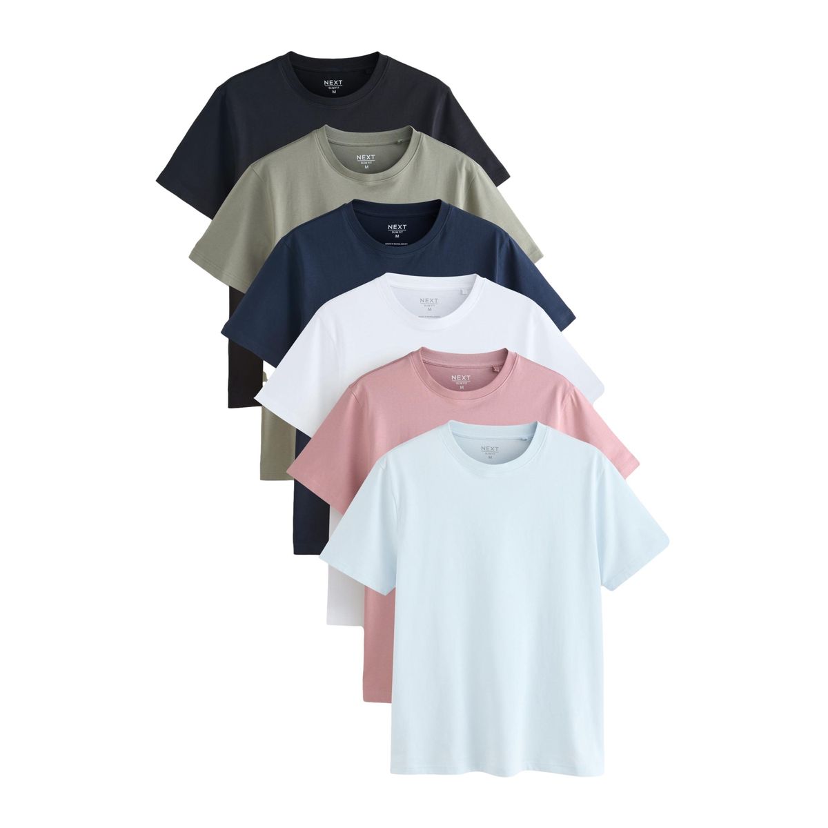 T-shirt en coton essential, lot de 6, NEXT