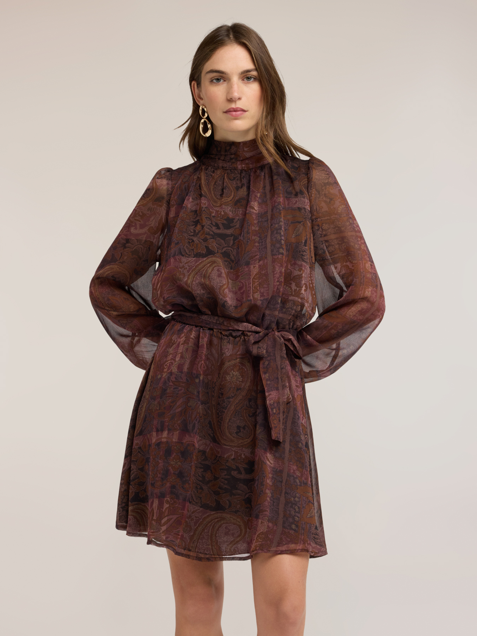 Robe courte imprimée, MOTIVI