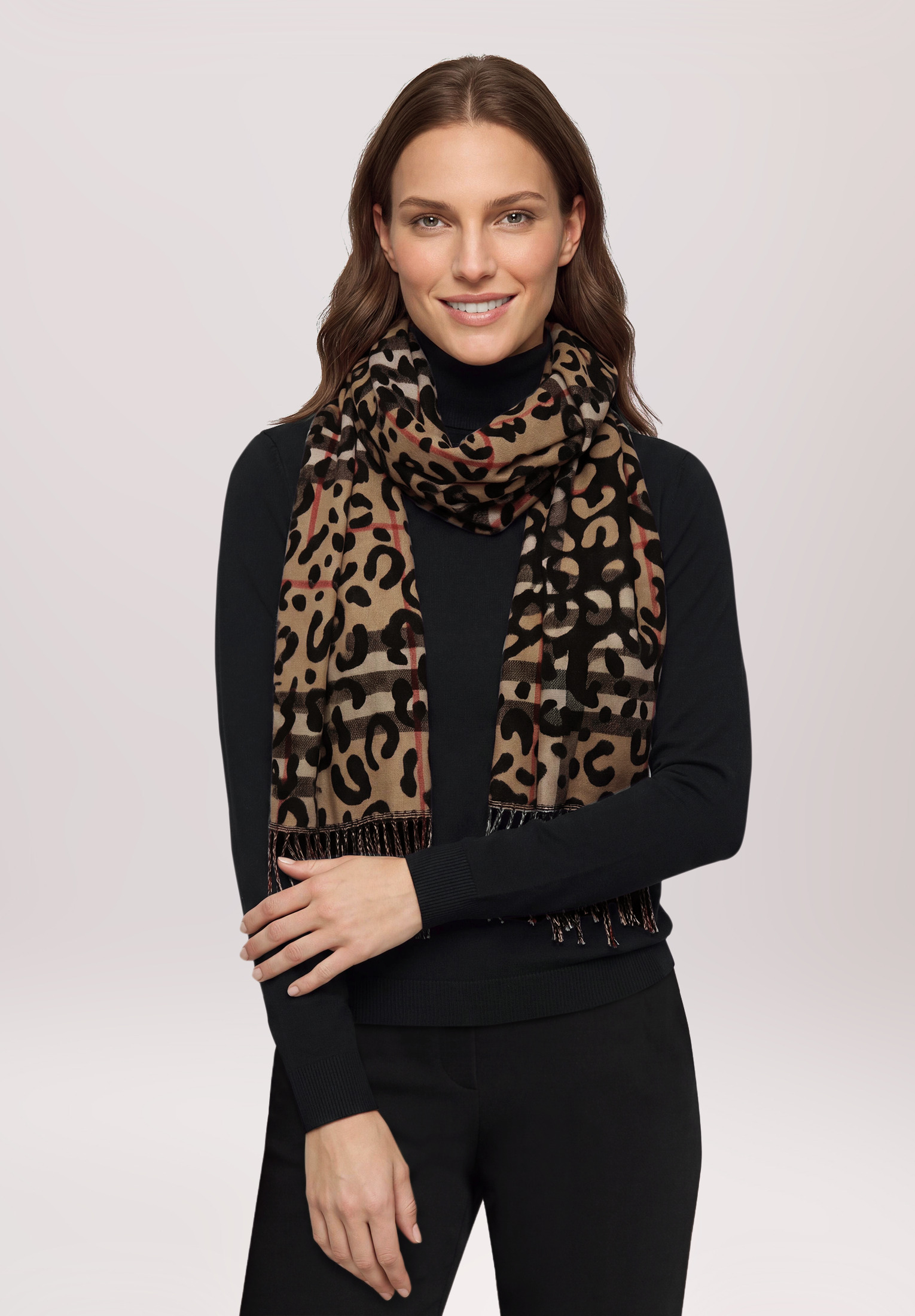 Écharpe d'hiver à franges, BETTY BARCLAY