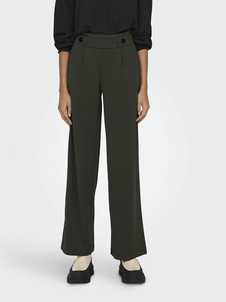 Pantalón ancho, talle alto, JDY