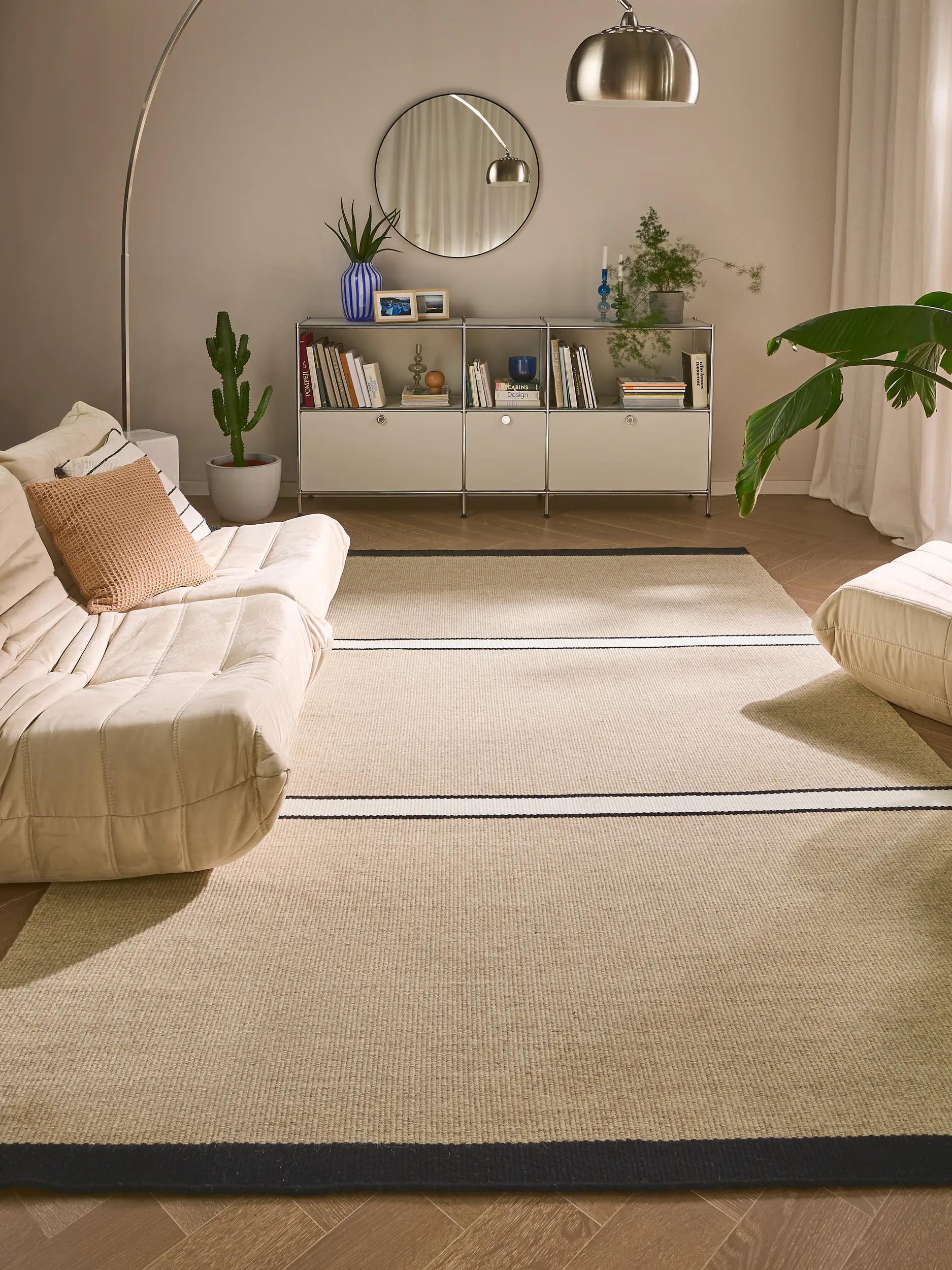 Tapis de laine tissé main LIVIO, BENUTA