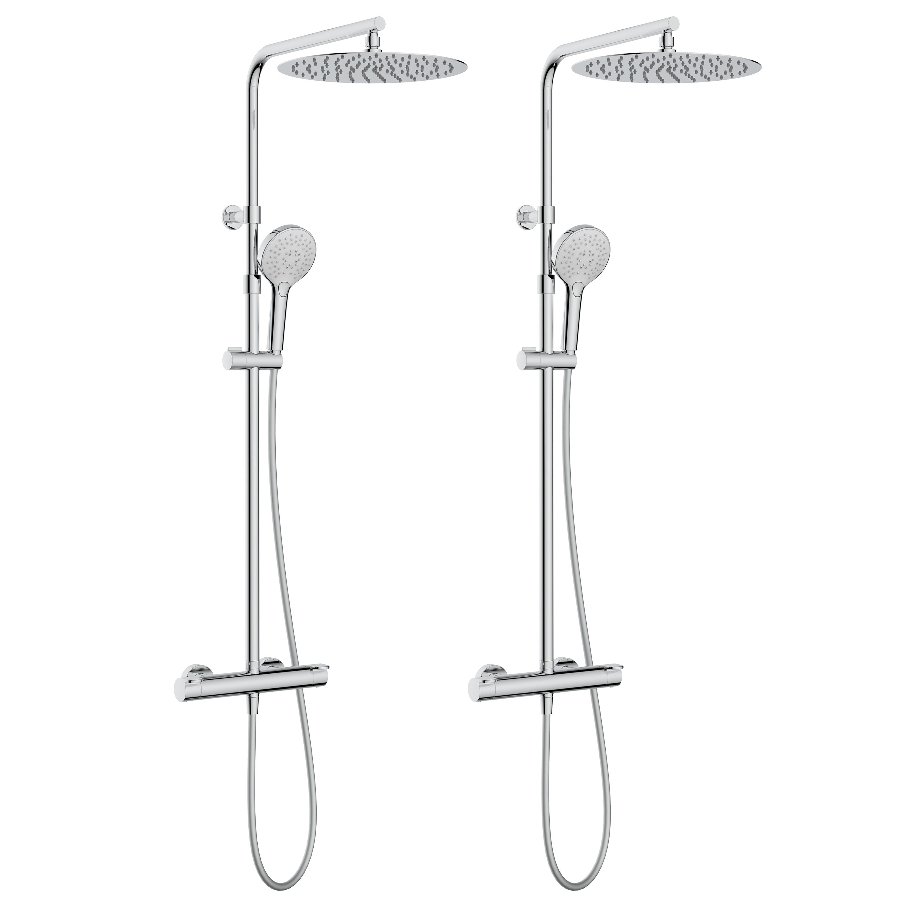 Lot de 2 colonnes de douche thermostatique, ICONE, SENSEA