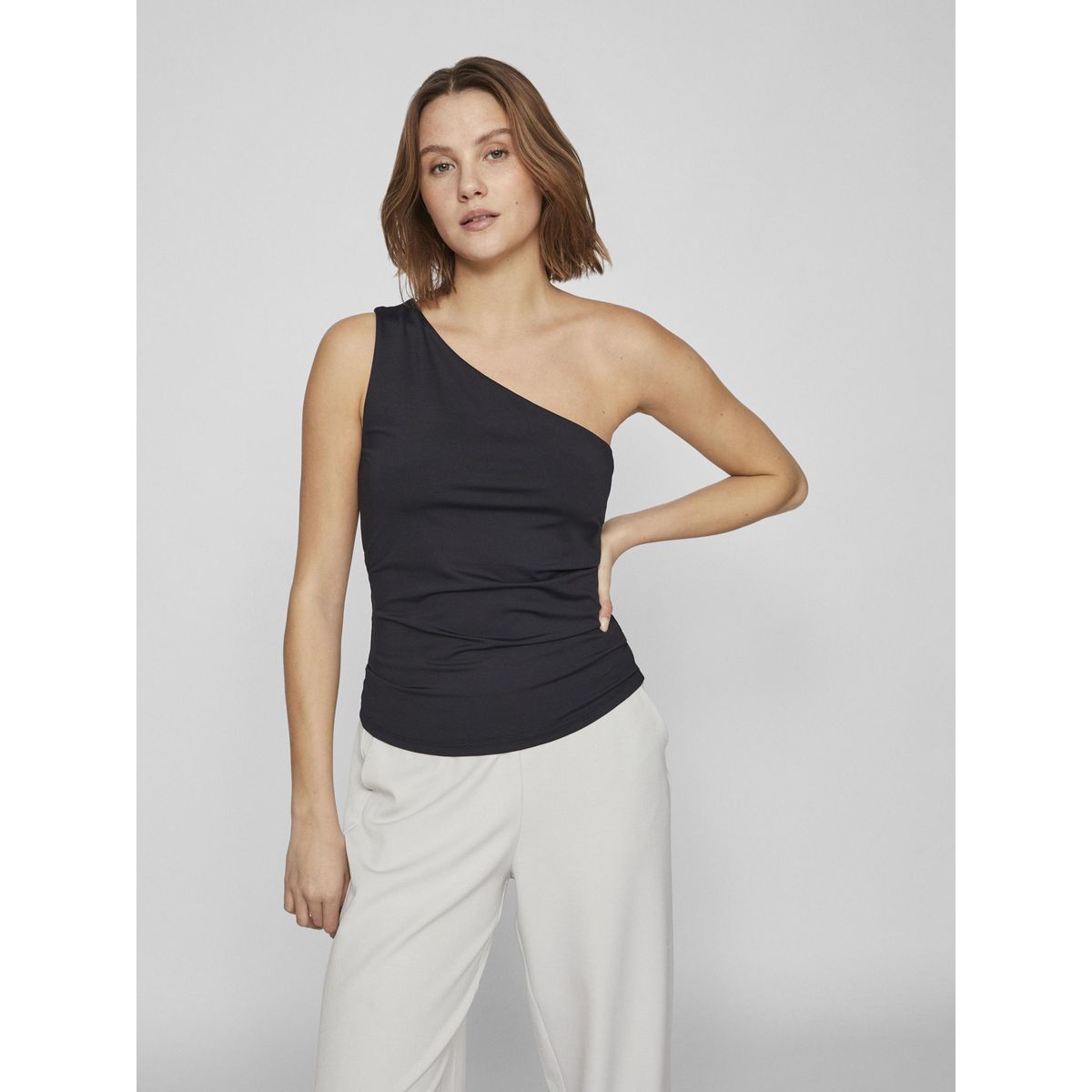 Top asymétrique shop manche longue