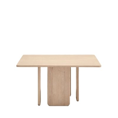 Table à manger carrée en bois 137x137cm noir - ARQ TEULAT